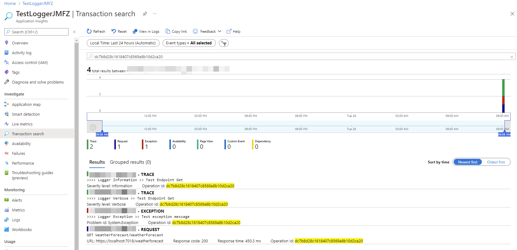 Logger para Azure Application Insight